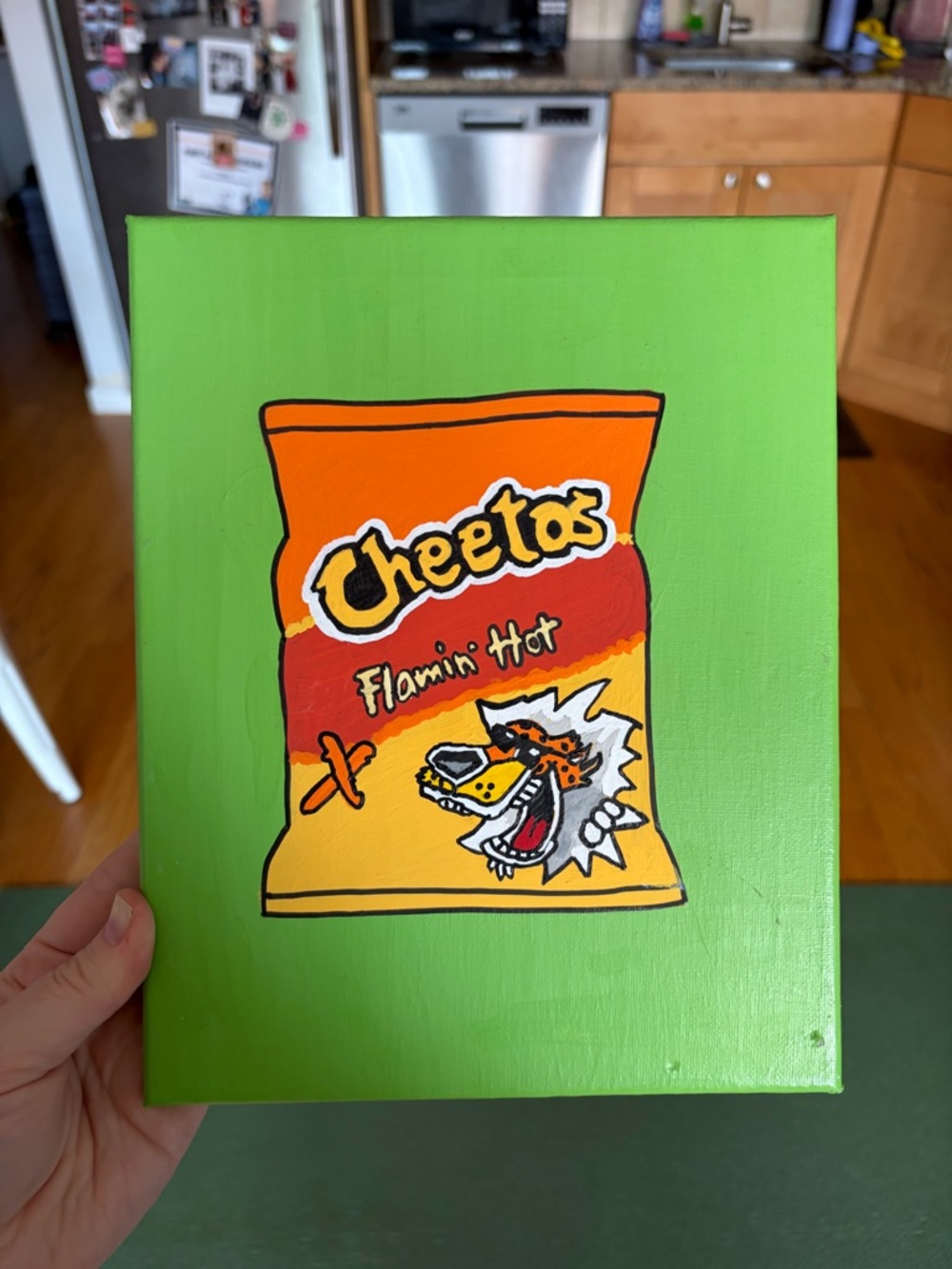 Flamin' Hot Cheetos Art Canvas - 8x10